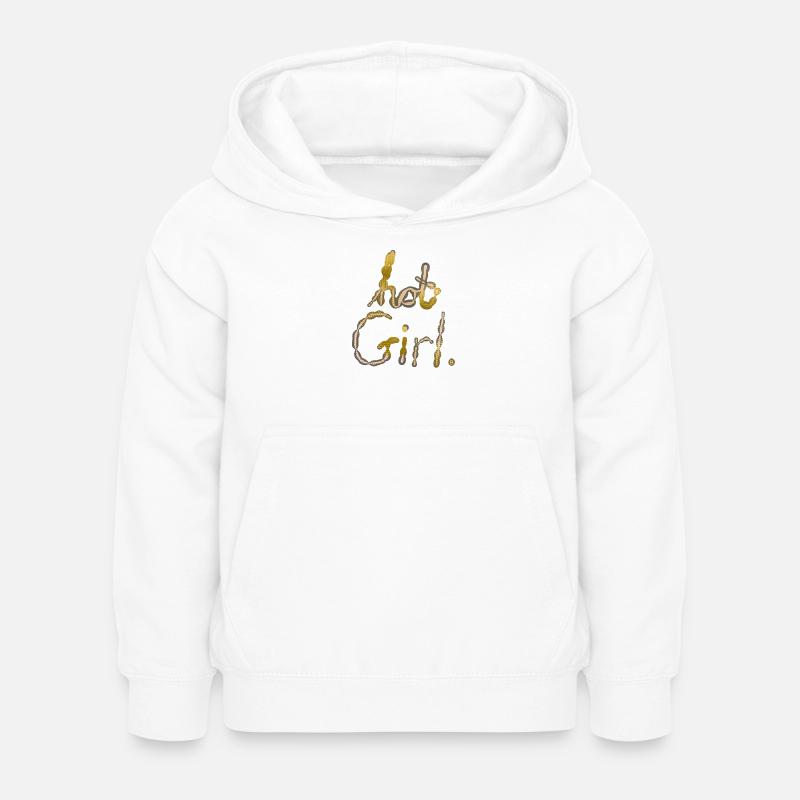 FILLE CHAUDE - Sweat à capuche Enfant - blanc