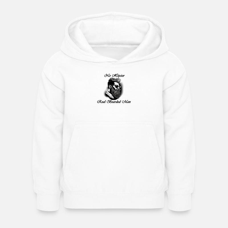 pas de Hipster - Sweat à capuche Enfant - blanc
