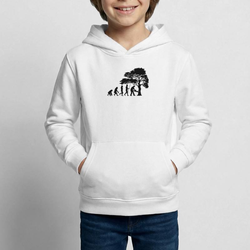 Lumberjack Tree Evolution sciure de bois Sweat à capuche Enfant