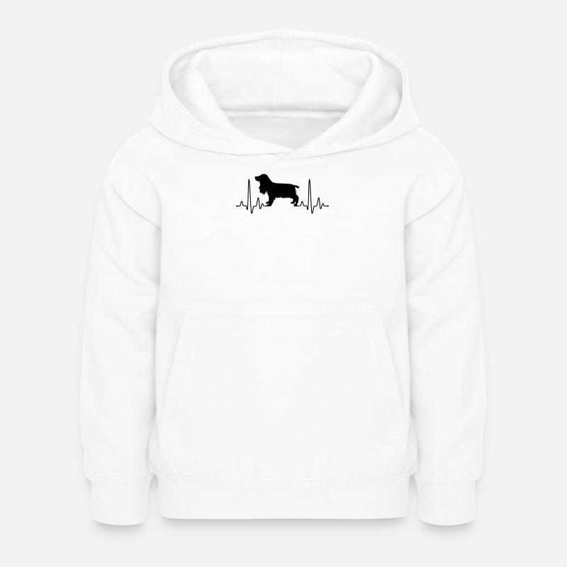 Cocker Spaniel Plus - Kids Hoodie - white