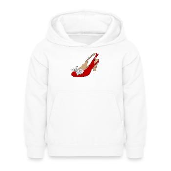 Schuh Damenschuh - Kinder Hoodie - Weiß - Vorne - AI Model Kid Female (0cm)