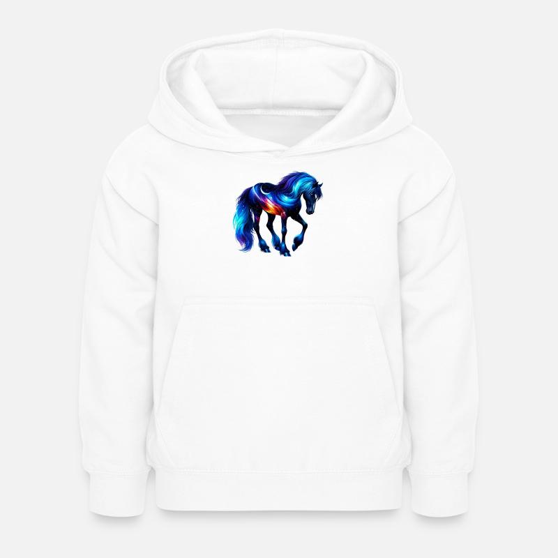 Cheval - Sweat à capuche Enfant - blanc