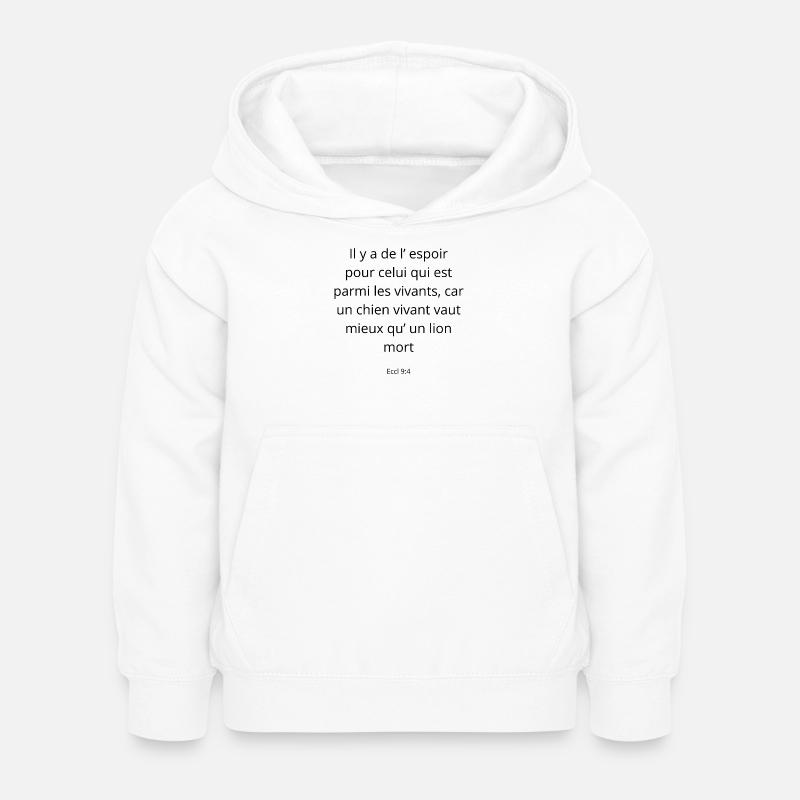 Ecrit divin  - Sweat à capuche Enfant - blanc