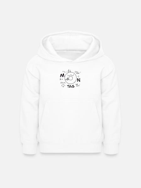 Blues du lundi - Sweat à capuche Enfant - blanc