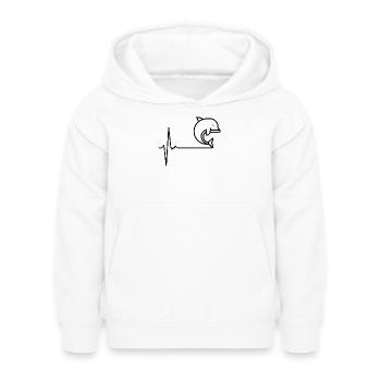 Awaiting design data - Kids Hoodie - white - Front - AI Model Kid Female (0cm)
