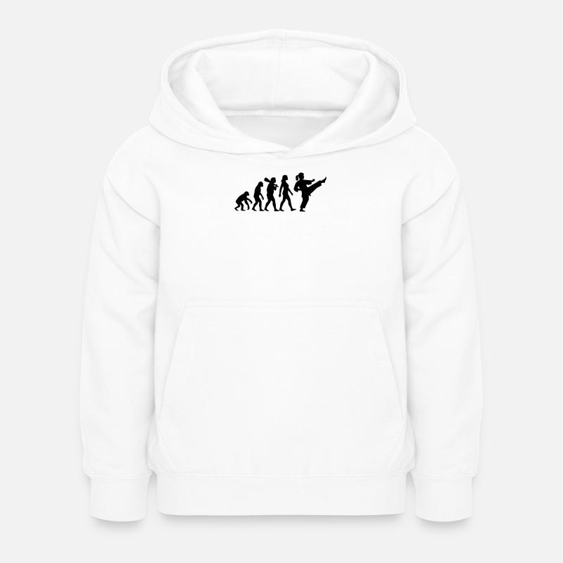 Karaté Évolution - Sweat à capuche Enfant - blanc