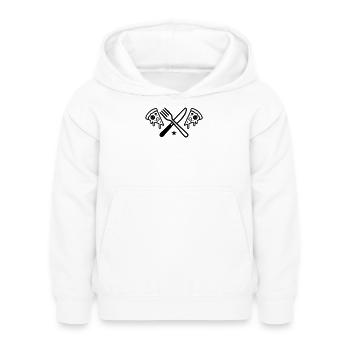 Couverts à pizza - Sweat à capuche Enfant - blanc - Devant - AI Model Kid Female (0cm)