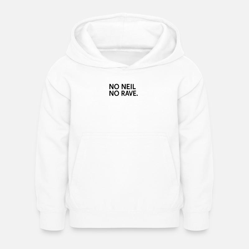 Pas de Neal pas de rave - Sweat à capuche Enfant - blanc