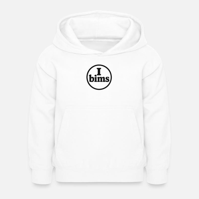 I_bims - Sweat à capuche Enfant - blanc