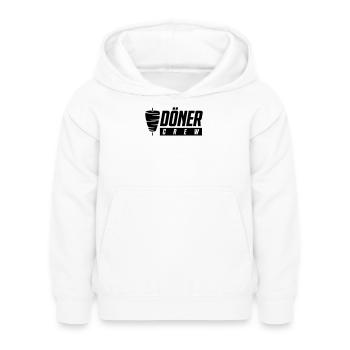 L’équipe Döner - Sweat à capuche Enfant - blanc - Devant - AI Model Kid Female (0cm)