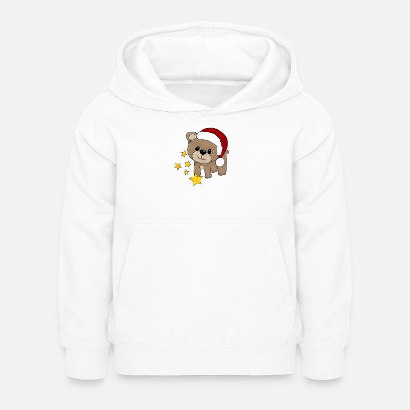 Ours de Noël - Sweat à capuche Enfant - blanc