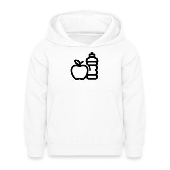 Gezonde levensstijl - Kinderhoodie - wit - Voor - AI Model Kid Female (0cm)