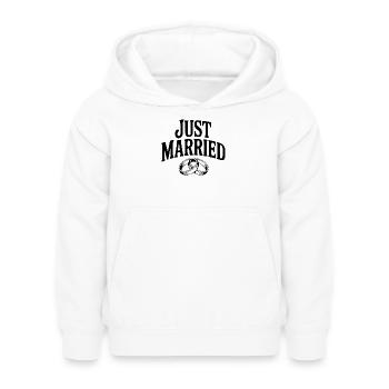 frisch verheiratet - Kinder Hoodie - Weiß - Vorne - AI Model Kid Female (0cm)