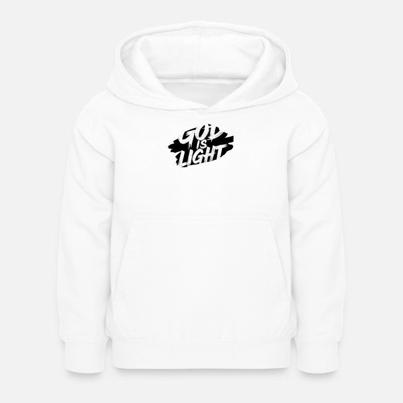 Dieu est Lumière - Sweat à capuche Enfant - blanc