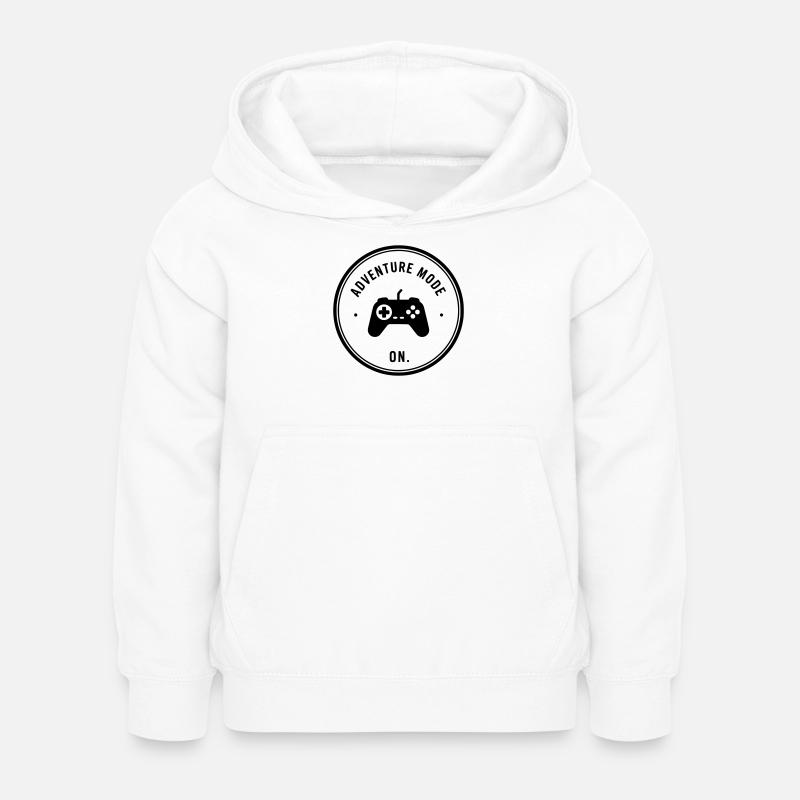 Mode aventure activé - Sweat à capuche Enfant - blanc