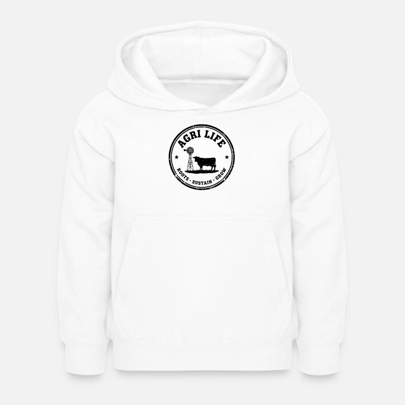 L’Agrivie - Sweat à capuche Enfant - blanc