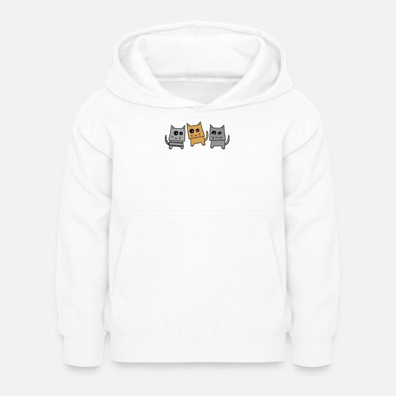 Promenade du chat - Sweat à capuche Enfant - blanc