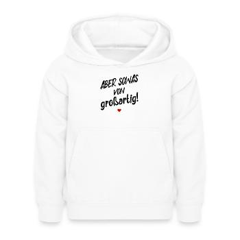 BE GREAT PRAISE SAYINGS - Kids Hoodie - white - Front - AI Model Kid Female (0cm)