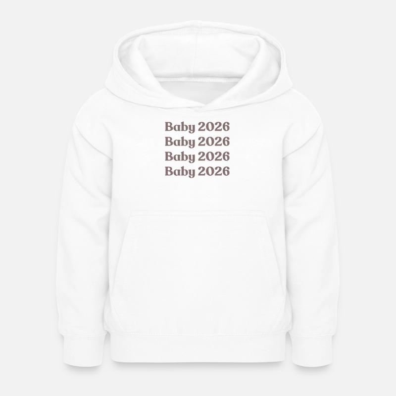 Bébé 2026 - Sweat à capuche Enfant - blanc