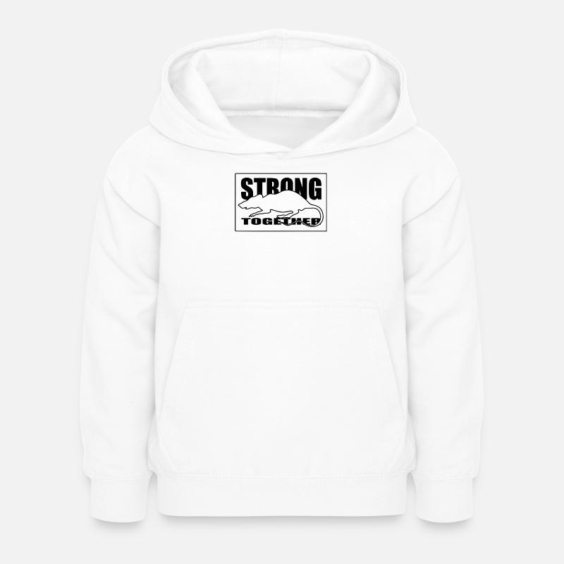 Red Constellation Nightscape - Kids Hoodie - white