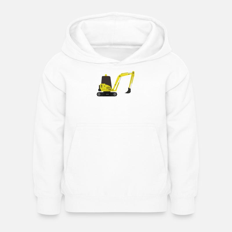Bagger - Kinder Hoodie - Weiß