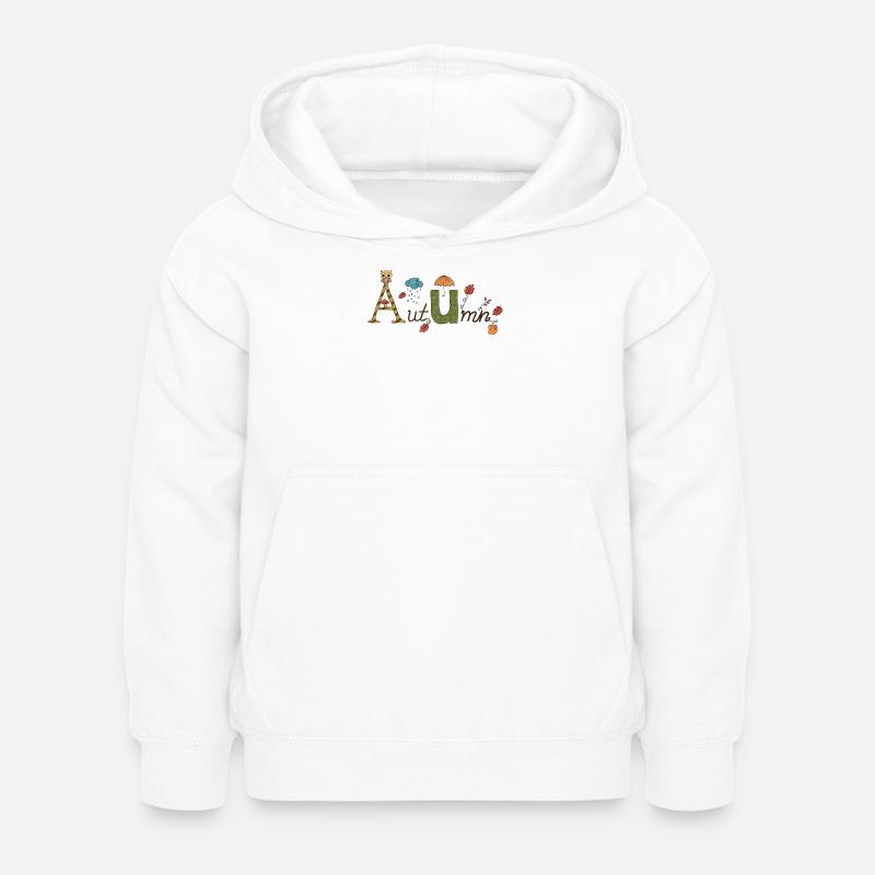10_Herbst - Sweat à capuche Enfant - blanc