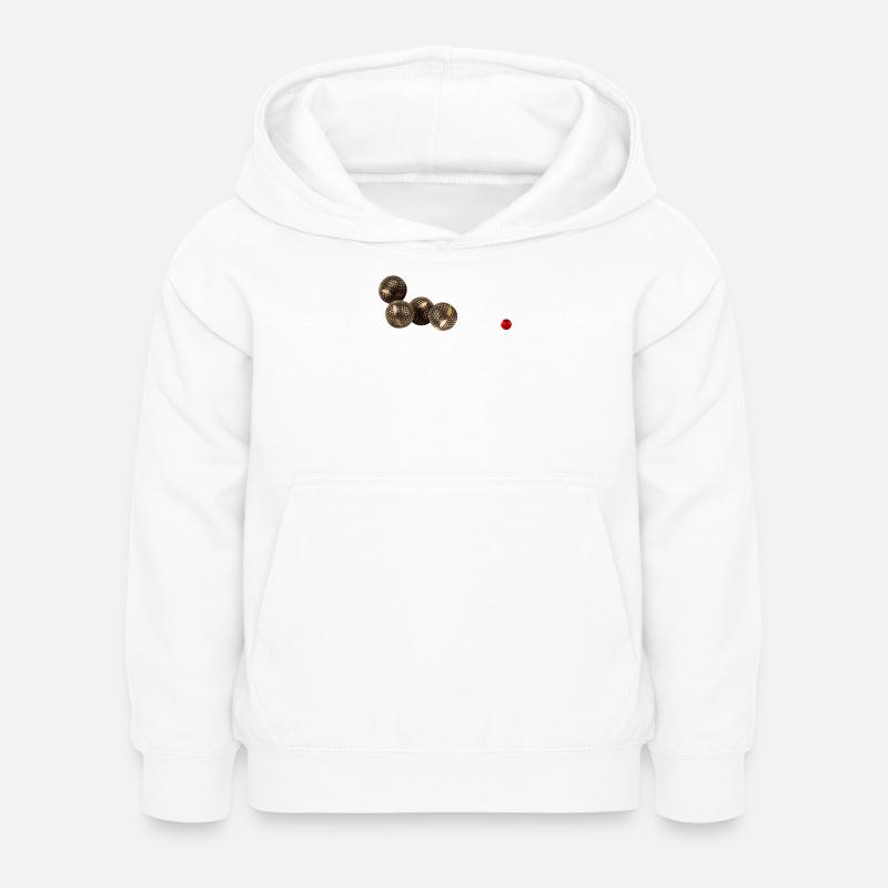 Jeu de boule de pétanque - Sweat à capuche Enfant - blanc