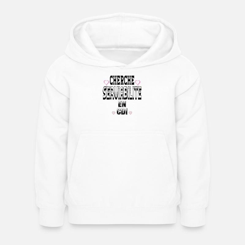 Looking for Helpfulness on a permanent contract - Kids Hoodie - white