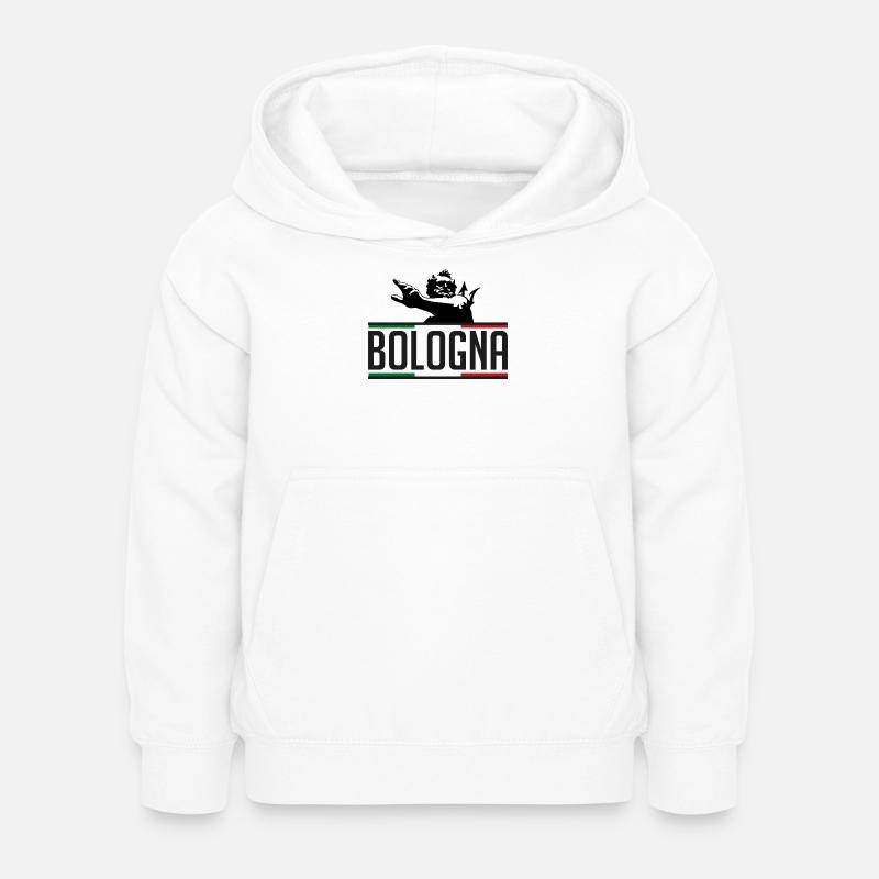 Nettuno Bologna Tricolore - Sweat à capuche Enfant - blanc