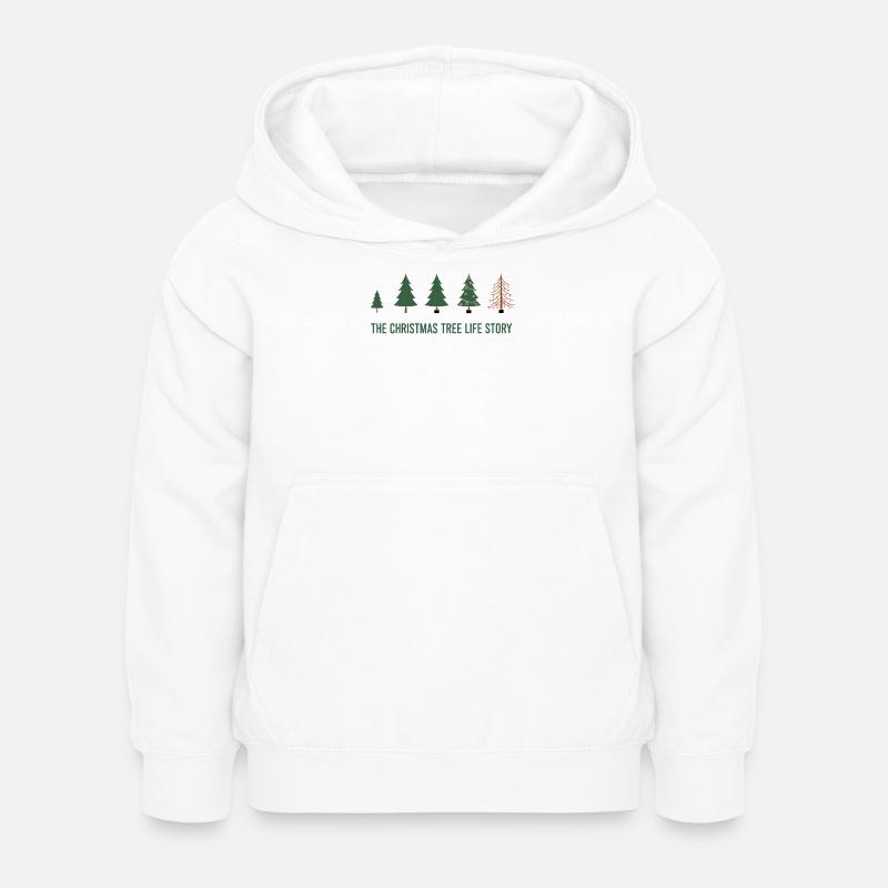 Christmas Tree Evolution – Funny Xmas Design - Kids Hoodie - white