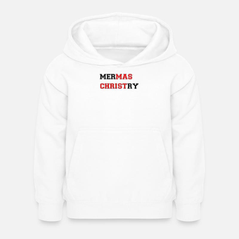 Merry Christmas - Sweat à capuche Enfant - blanc