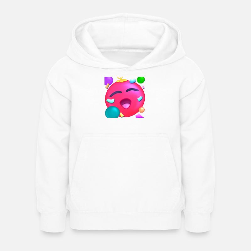 Boule de Noel Rose de Joie avec Confettis - Sweat à capuche Enfant - blanc