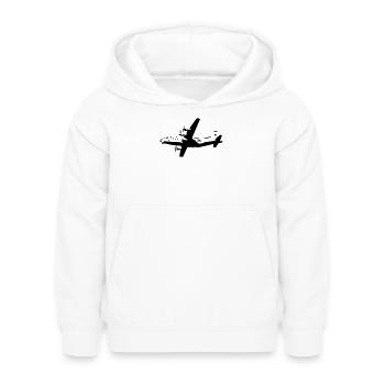 Antonov 12 - Kinder Hoodie - Weiß - Vorne - AI Model Kid Female (0cm)