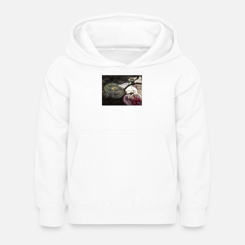 Horloge évolutive - Sweat à capuche Enfant - blanc