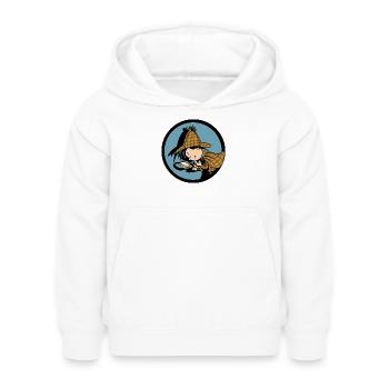 Detective Flo Collection - Kids Hoodie - white - Front - AI Model Kid Female (0cm)