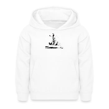 Rythmes arctiques - Sweat à capuche Enfant - blanc - Devant - AI Model Kid Female (0cm)
