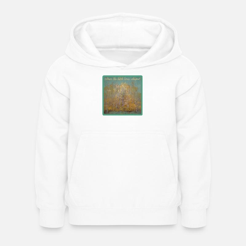 Là où murmurent les bouleaux - Sweat à capuche Enfant - blanc