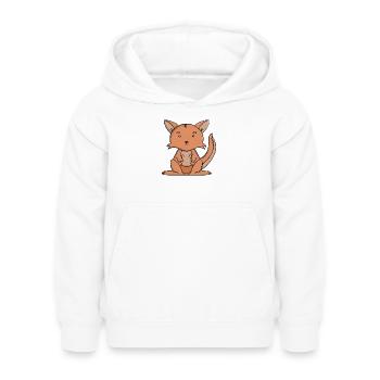 Niedliches Känguru, niedliches Kawaii, australisches Tier - Kinder Hoodie - Weiß - Vorne - AI Model Kid Female (0cm)