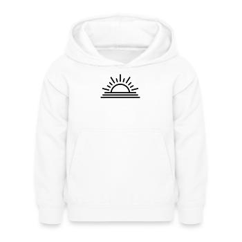 coucher de soleil - Sweat à capuche Enfant - blanc - Devant - AI Model Kid Female (0cm)
