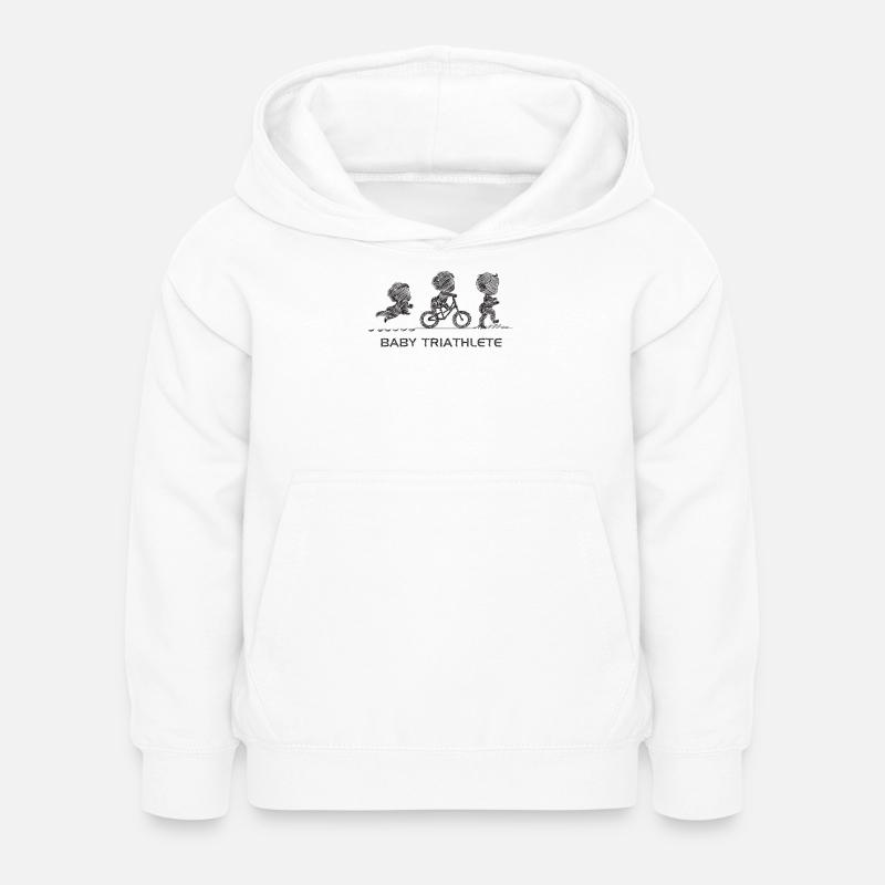 Petit Triathlète En Herbe - Sweat à capuche Enfant - blanc