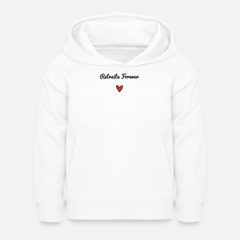 RETRAITE. RETRAITE. RETRAITEE. RETRAITE - Sweat à capuche Enfant - blanc