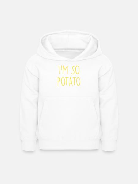 Potato Kartoffel - Kinder Hoodie - Weiß
