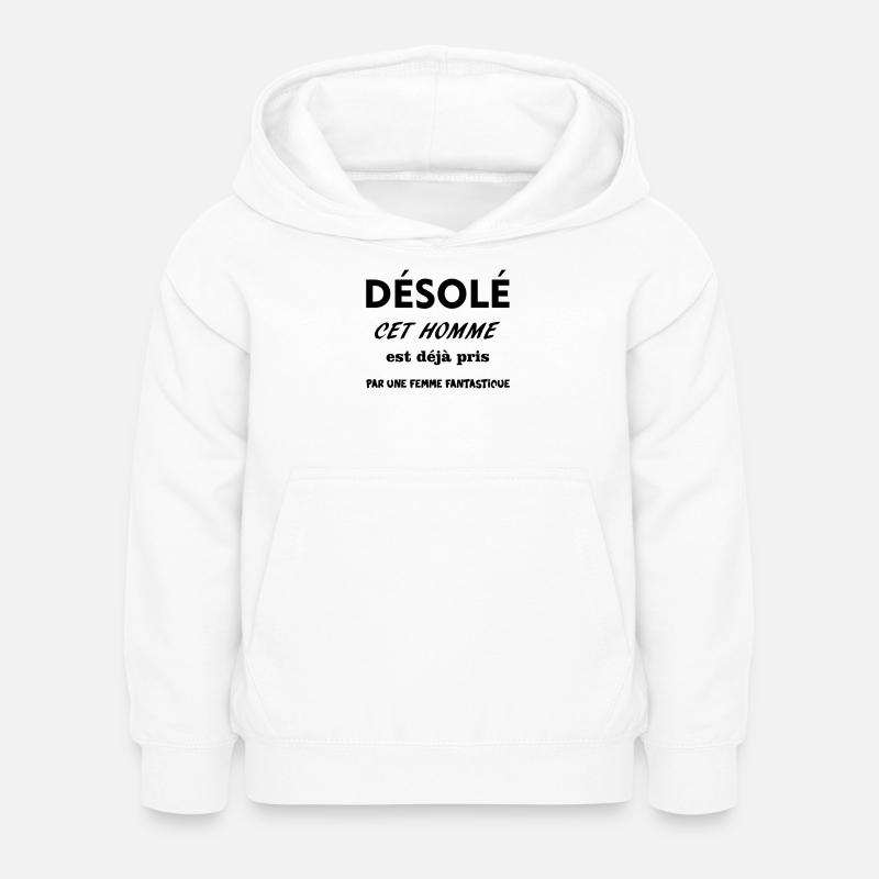 MANN ERWISCHT - Kinder Hoodie - Weiß