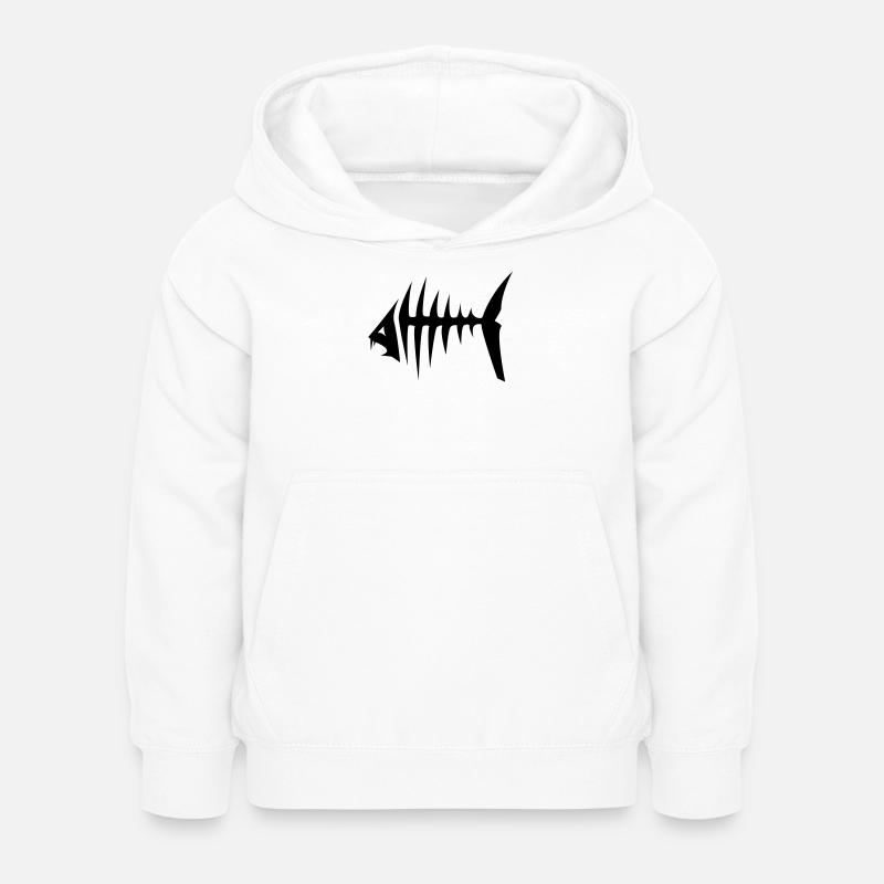 Piranha Fish - Sweat à capuche Enfant - blanc