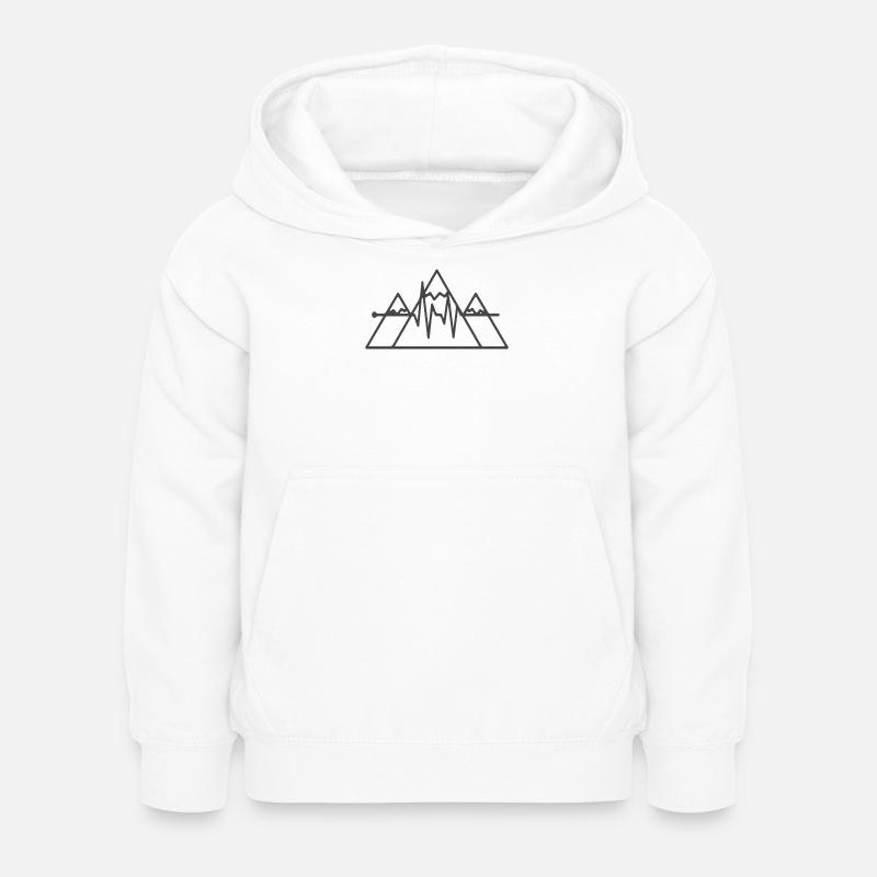 Wandern_Berge - Sweat à capuche Enfant - blanc