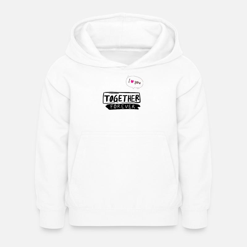 Together Forever - Sweat à capuche Enfant - blanc