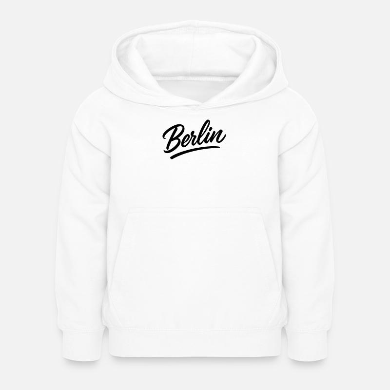 Berlin Schriftzug im Script-Stil - Kinder Hoodie - Weiß