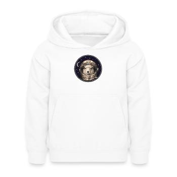 Moutons astronautes en orbite - Sweat à capuche Enfant - blanc - Devant - AI Model Kid Female (0cm)