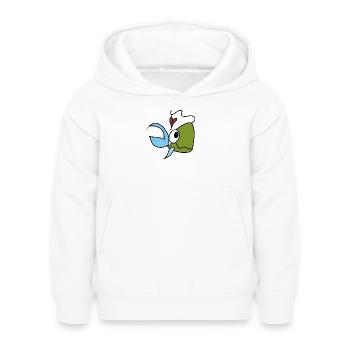 Dessin animé Sea Friend Fish Heart - Sweat à capuche Enfant - blanc - Devant - AI Model Kid Female (0cm)