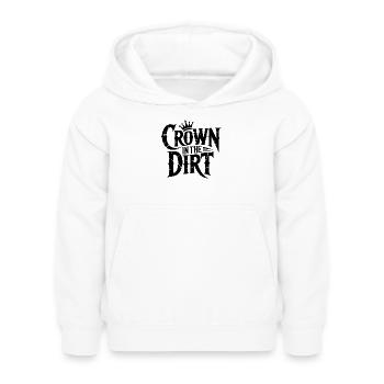 Krone im Dreck - Kinder Hoodie - Weiß - Vorne - AI Model Kid Female (0cm)